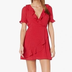 Bcbgeneration Red ruffle dress